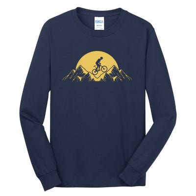 Mountain Bike Downhill Tall Long Sleeve T-Shirt