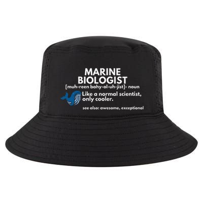 Marine Biologist Definition Funny Science Cool Comfort Performance Bucket Hat