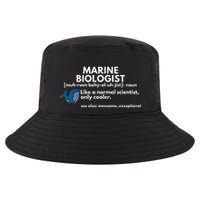Marine Biologist Definition Funny Science Cool Comfort Performance Bucket Hat
