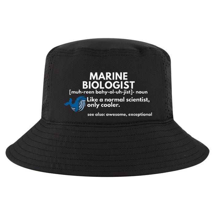 Marine Biologist Definition Funny Science Cool Comfort Performance Bucket Hat