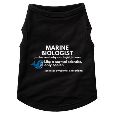 Marine Biologist Definition Funny Science Doggie Tank