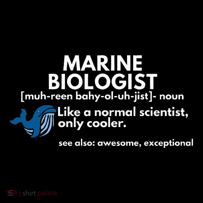 Marine Biologist Definition Funny Science Performance Shirt