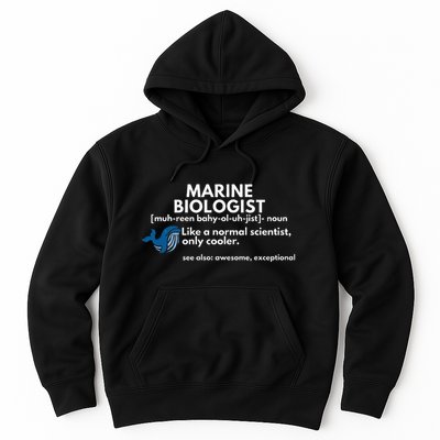 Marine Biologist Definition Funny Science Hoodie