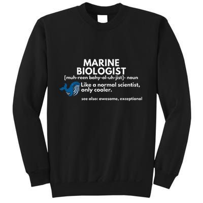 Marine Biologist Definition Funny Science Sweatshirt