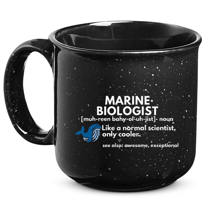 Marine Biologist Definition Funny Science 15oz Campfire Ceramic Mug