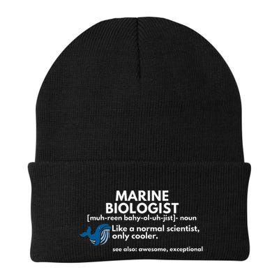Marine Biologist Definition Funny Science Beanie