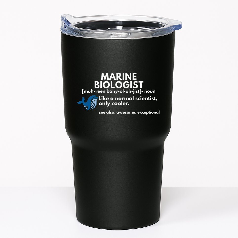 Marine Biologist Definition Funny Science Tumbler