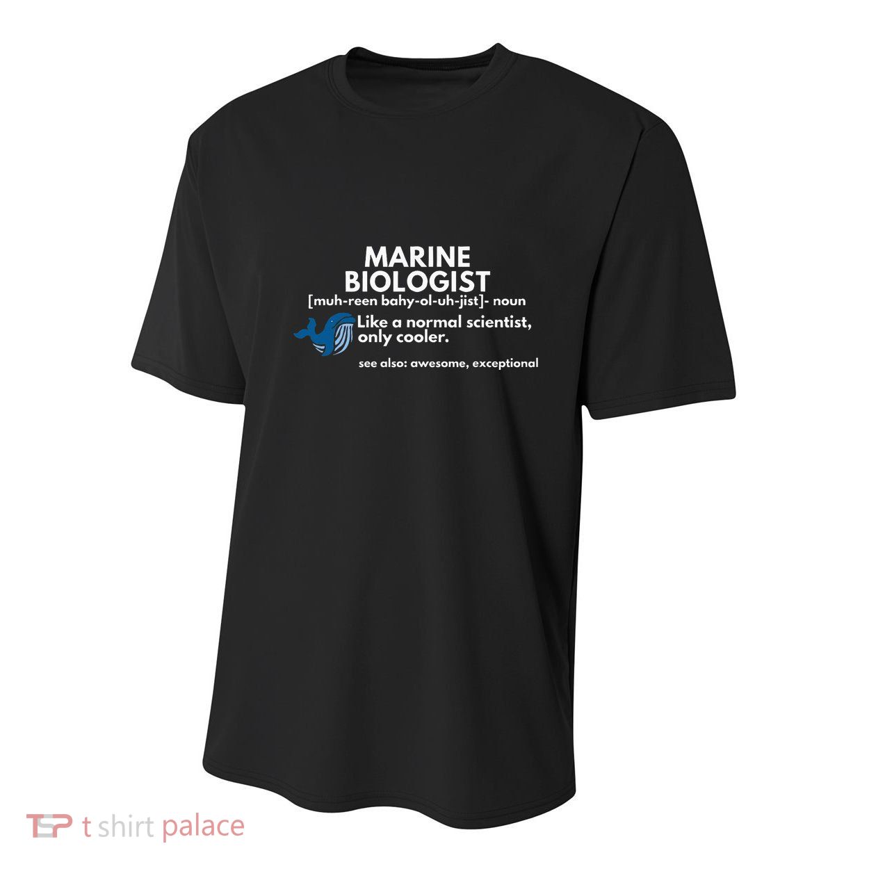 Marine Biologist Definition Funny Science Youth Performance Sprint T-Shirt