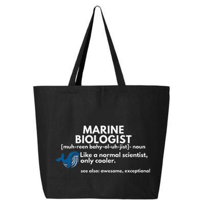 Marine Biologist Definition Funny Science 25L Jumbo Tote