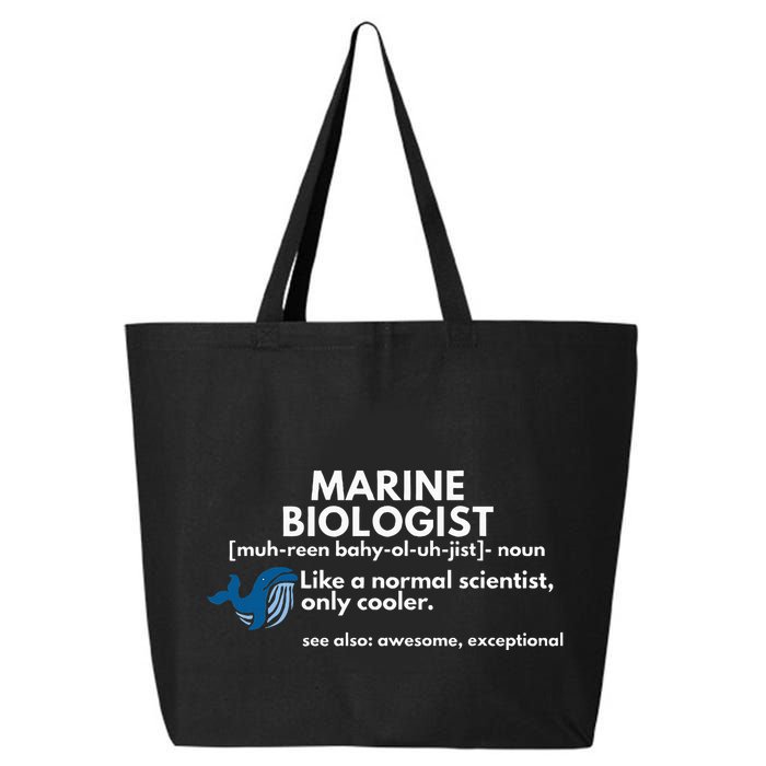 Marine Biologist Definition Funny Science 25L Jumbo Tote
