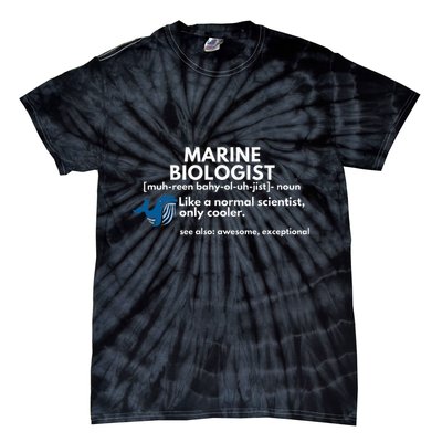 Marine Biologist Definition Funny Science Tie-Dye T-Shirt