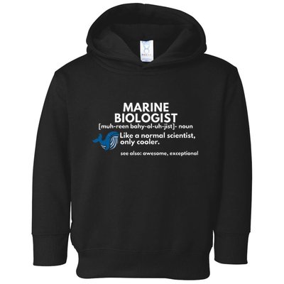 Marine Biologist Definition Funny Science Toddler Hoodie