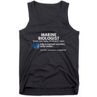 Marine Biologist Definition Funny Science Tank Top