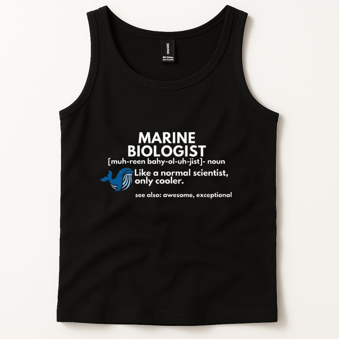 Marine Biologist Definition Funny Science Tank Top