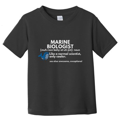 Marine Biologist Definition Funny Science Toddler T-Shirt