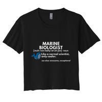 Marine Biologist Definition Funny Science Crop Top