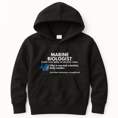 Marine Biologist Definition Funny Science Kids Hoodie