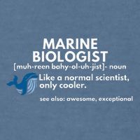 Marine Biologist Definition Funny Science Garment-Dyed Sweatshirt