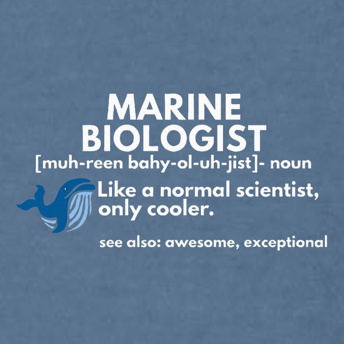 Marine Biologist Definition Funny Science Garment-Dyed Sweatshirt