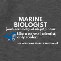 Marine Biologist Definition Funny Science Vector Backpack