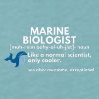 Marine Biologist Definition Funny Science Sueded Cloud Jersey T-Shirt