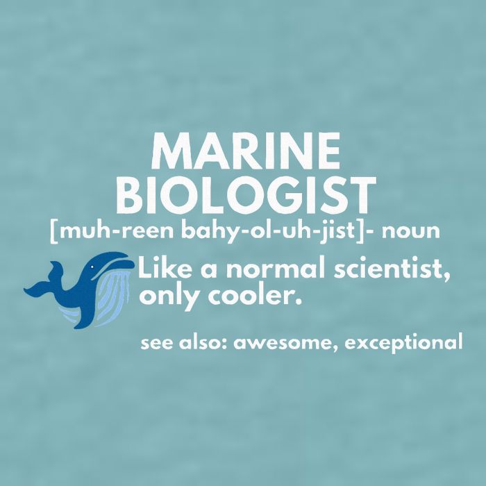 Marine Biologist Definition Funny Science Sueded Cloud Jersey T-Shirt