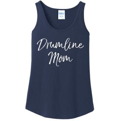 Marching Band Drum Mother Gift Drummer Quote Drumline Mom Ladies Essential Tank