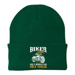 Motorcyclists Biker Dad Like A Normal Dad Only Cooler Meaningful Gift Knit Cap Winter Beanie