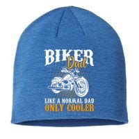 Motorcyclists Biker Dad Like A Normal Dad Only Cooler Meaningful Gift Sustainable Beanie