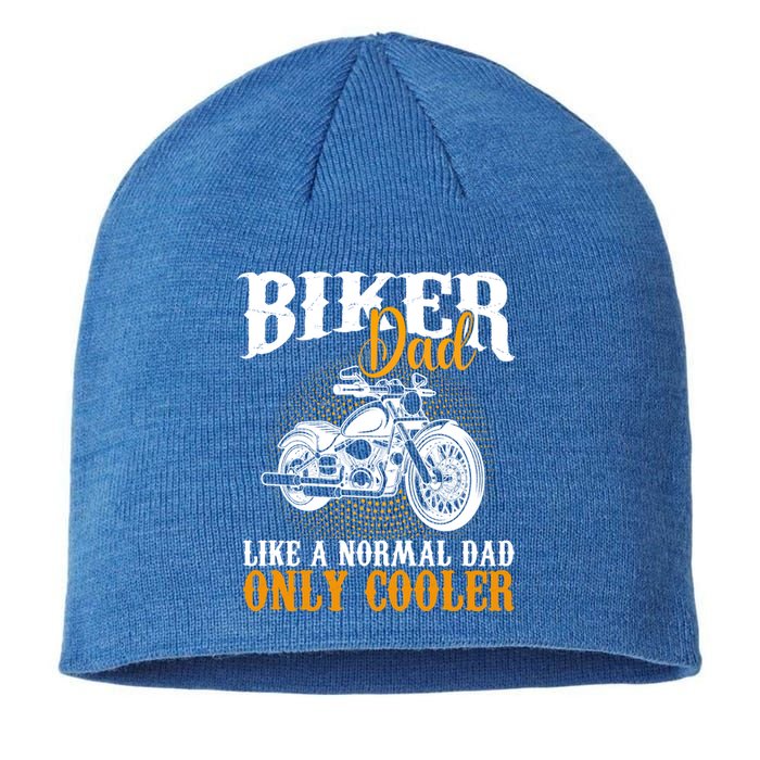 Motorcyclists Biker Dad Like A Normal Dad Only Cooler Meaningful Gift Sustainable Beanie