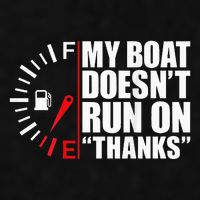My Boat DoesnT Run On Thanks Boat Owners Ladies PosiCharge Tri-Blend Wicking Tank