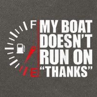 My Boat DoesnT Run On Thanks Boat Owners Cotton Canvas Backpack