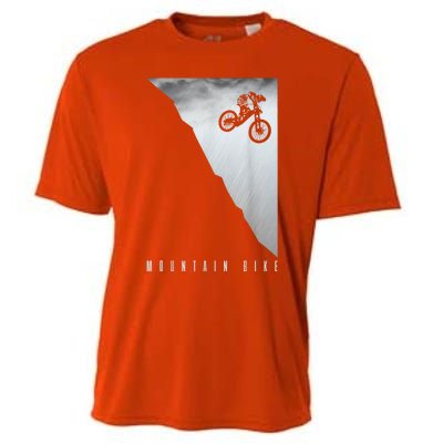 Mountain Bike Downhill MTB Biking Vintage Biker Gift Men Cooling Performance Crew T-Shirt