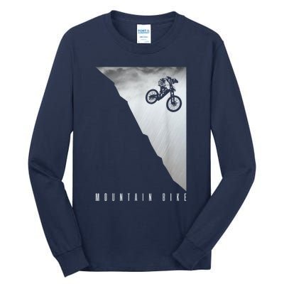 Mountain Bike Downhill MTB Biking Vintage Biker Gift Men Tall Long Sleeve T-Shirt