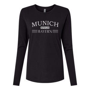 Munich Bayern Deutschland Bavaria Germany Womens Cotton Relaxed Long Sleeve T-Shirt