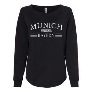 Munich Bayern Deutschland Bavaria Germany Womens California Wash Sweatshirt