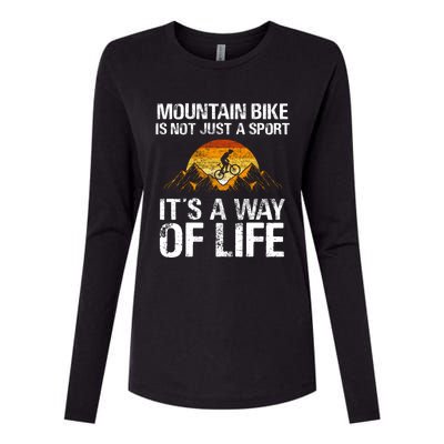 Mountain Bike Downhill Gift Mountain Biking Mtb Gift Womens Cotton Relaxed Long Sleeve T-Shirt