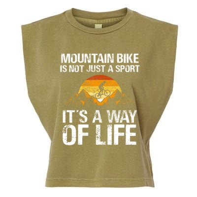 Mountain Bike Downhill Gift Mountain Biking Mtb Gift Garment-Dyed Women's Muscle Tee