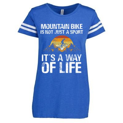 Mountain Bike Downhill Gift Mountain Biking Mtb Gift Enza Ladies Jersey Football T-Shirt