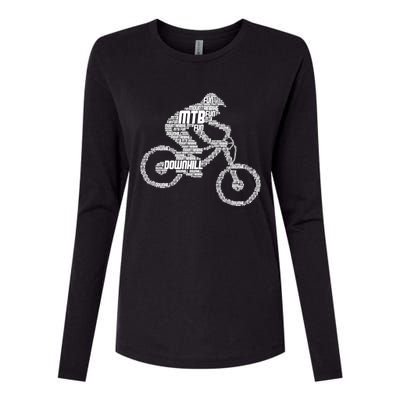 Mountain Bike Downhill Mtb Biking Cycling Biker Gift Womens Cotton Relaxed Long Sleeve T-Shirt