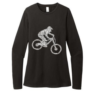 Mountain Bike Downhill Mtb Biking Cycling Biker Gift Womens CVC Long Sleeve Shirt