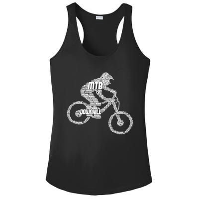 Mountain Bike Downhill Mtb Biking Cycling Biker Gift Ladies PosiCharge Competitor Racerback Tank