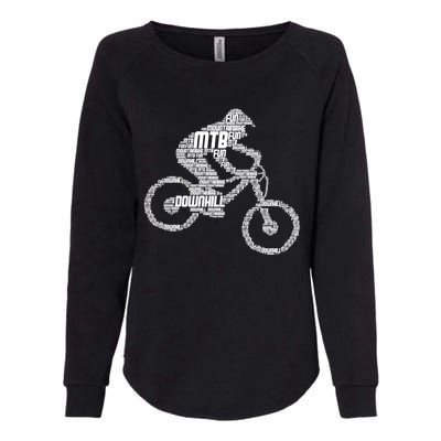 Mountain Bike Downhill Mtb Biking Cycling Biker Gift Womens California Wash Sweatshirt