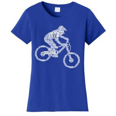 Mountain Bike Downhill Mtb Biking Cycling Biker Gift Women's T-Shirt