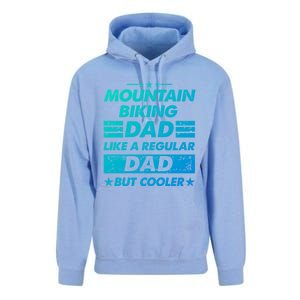 Mountain Biking Dad Like A Regular Dad Funny Mountain Biking Gift Unisex Surf Hoodie