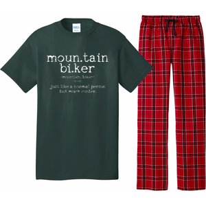 Mountain Biker Definition Funny MTB Downhill Biking Gift Pajama Set