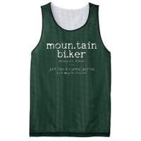 Mountain Biker Definition Funny MTB Downhill Biking Gift Mesh Reversible Basketball Jersey Tank