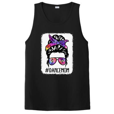 Messy Bun Dance Mom Life Ballet Dancing Mothers Day PosiCharge Competitor Tank