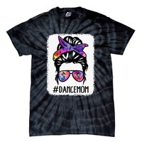 Messy Bun Dance Mom Life Ballet Dancing Mothers Day Tie-Dye T-Shirt