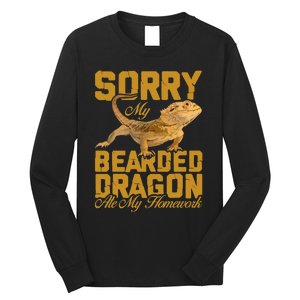 My Bearded Dragon Ate My Homework Bearded Dragon Long Sleeve Shirt